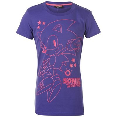 Sonic Print T Shirt Girls