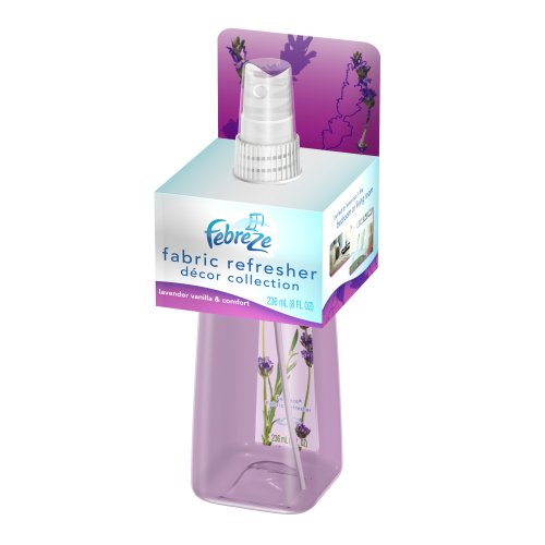 Febreze Fabric Refresher, Decor Collection, Lavender Vanilla & Comfort, 8-Ounce Bottles (Pack of 8)