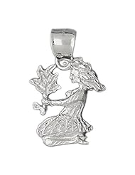 Clevereves 14K White Gold Zodiac Pendant 9.1 - Gram(s)