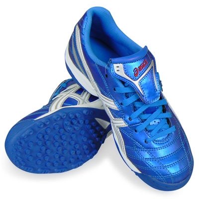 アシックス(asics) DS ライト 4 JR TF ブルー×ホワイト　アシックス トレーニングシューズ 22.0