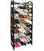 High Heels Shoes Great Ideas Standing Shoe Rack / Holder / Organiser / Stand Black - Holds Up To 30 Pairs Of Shoes, Trainers, High Heels, Boots - Adjustable Rail Positions
