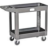 Rubbermaid 4500-88GRAY 2 Shelf Heavy-Duty Utility Cart