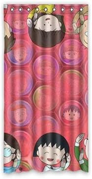 POKO Custom Chibi Maruko Chan Curtain Polyester Fabric Window Curtain Size 50" x 96" (one piece)