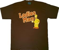 The Simpsons Homer Ladies Man Brown T-Shirt Tee