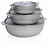 Review Imusa USA GAU-89226 / Imusa Basics Aluminum Caldero Three Piece Set, 18, 24 and 30 Centimeter