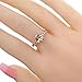YAZILIND Women Crystal Ring Wedding Bridal Alloy Anniversary Valentine's Day Jewelry