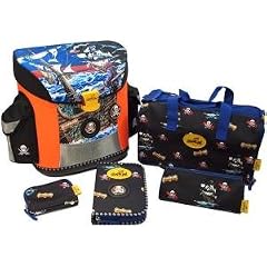 DerDieDas Fliegengewicht Ranzen-Set 5-tlg Captain Black