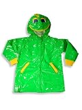 Puddle Duds by Cartwheels USA - Boys Hooded Raincoat, Green, Yellow