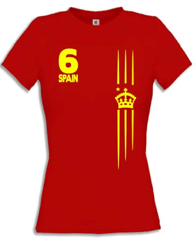 FRAUEN FUSSBALL EM 2013 – SPANIEN FANSHIRT 3211(F-R) Gr. M