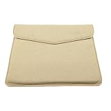 PU Leather Envelope Distressed Case for iPad 2 - Cream