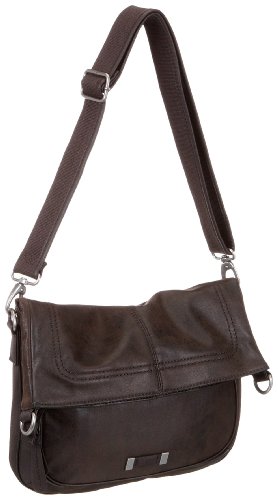 ESPRIT Abby A15016, Damen Umh&auml;ngetasche, braun, (choc.brown 250), 38X33X2,5