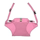 【ノーブランド 品】調整可能　ベビーチェア　シートベルト　安全ベルト　ダイニング　ハーネス　ポリエステル製　全8色 - ピンク, 4.5CM