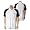 White/Dark Navy