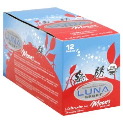 LUNA Sport Moons, Watermelon Flavor, 12 - 1.05 oz (30 g) packets [12.6 oz (360 g)]
