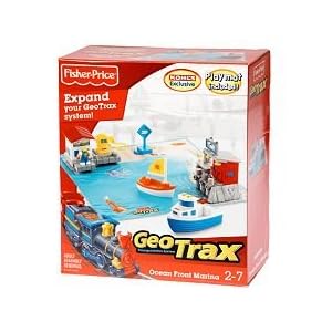 Fisher Price Geotrax Oceanfront Marina Play set by Geotrax Transportation System