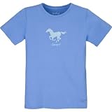 Life is Good Girls Crusher Running Horse Tee
