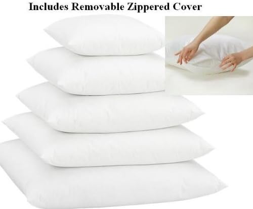 Euro 24" X 24" Pillow Insert w/ Removable Zippered Protector - - Exclusively by Blowout Bedding RN# 142035