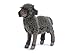 Hansa Kid Sheep Plush, Black
