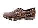 Earth Origins Women's Evelyn Almond Grained Leather & Silk Pig Suede Strap-On Loafers