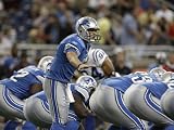 Colts Lions Football: Detroit, MI - Matthew Stafford Photographic Poster Print by Paul Sancya, 24x18