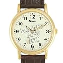 Ravel - R.DAD2 - Montre Homme - Quartz japonais - Ecran 'Worlds Best DAD' - Bracelet marron effet crocodile
