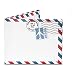 (3x4) Air Mail Par Avion Tyvek Mighty Wallet