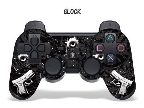 Protective Skin for Playstation 3 Remote Controller - Glock Black