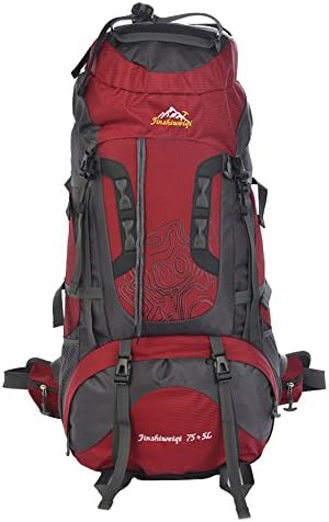 JSWQ BP200 Outdoor Professional High Capacity Riding Mountaineering Unisex Waterproof Travel Backpack 80L