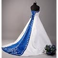 Hochzeits-shop-hamburg WD0902 Brautkleid mit Perlen u.Pailletten bestickt, Schn�rung u. Schleppe