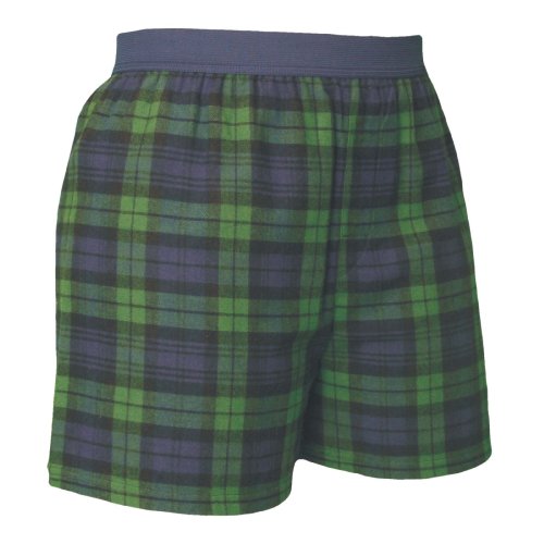 Blackwatch Tartan Plaid Check Cotton Flannel Plaid check boxers boxer shorts available in... by