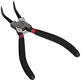 uxcell スナップリングプライヤー　ノーズプライヤ　内部サークリッププライヤー　サークリッププライヤー　ペンチ　内部曲がった先端 工具