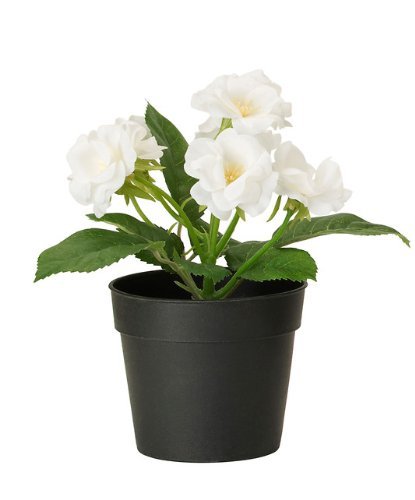 Ikea Fejka Artificial Potted Plant Small White Rose Plant 7