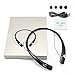 Sport Bluetooth Headphones Bass Sound 4.0 Wireless Bluetooth Stereo headset, Earphone Earpiece Earbud With Noise Isolating A2DP Apt-x, Microphone Lightweit Neckband And Magnet Attraction(Black-Black)