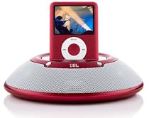 JBL On Stage Micro Portable iPod Speaker and Docking Station (Red)