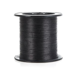 Andoer 300M 20LB 0.18mm Línea de pesca/Fuerte línea de pesca trenzada 4 Strands (negro)