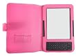Navitech Pink Premium Leather Flip Carry Case For The Amazon Kindle Keyboard / 3G & Mini In Car USB Charger & Anti-glare Screen Protector