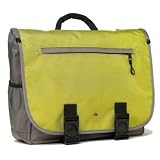 BumBakPak Flow Hybrid Messenger/Backpack Laptop Bag Titanium/Lime Medium