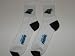 CAROLINA PANTHERS Teen & Adult Acrylic and Stretch Nylon Logo CREW SOCKS (SIZE 8-13)