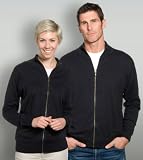 Mens & Womens Cashmere & Cotton Zip Cardigan Charcoal Large 41UkhW3VZlL. SL160 Mens & Womens Cashmere & Cotton Zip Cardigan Charcoal Large