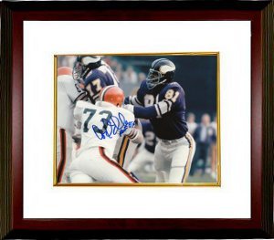 Carl Eller signed Minnesota Vikings 8x10 Photo Custom Framed