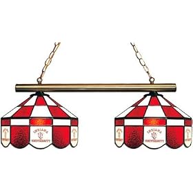 NCAA Indiana Hoosiers 2-Light Executive Game Table Lamp