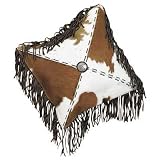 Review American West  / Apache Rustic Southwestern Cowhide Leather Throw Pillow