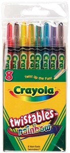 Childrens Toyshop  Toys : Crayola Twistables Rainbow 8-Count