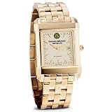 Virginia Military Institute Men's Swiss Watch - Gold Quad with Bracelet by M.LaHart
