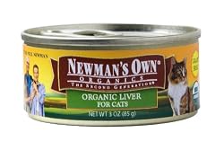 Newman's Own Organics 100% Organic Liver for Cats, 3-Ounce Cans (Pack of 24)