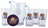 LSU Tigers Pint Glasses and Pitcher Set | LSU Tigers Gift Set