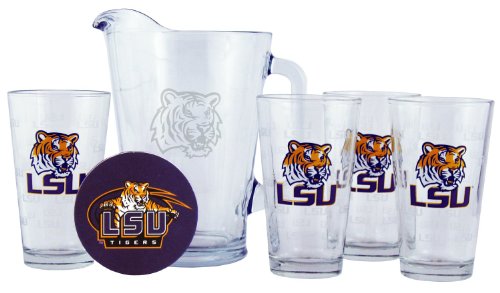 LSU Tigers Pint Glasses and Pitcher Set | LSU Tigers Gift Set