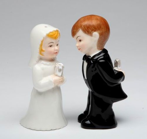 Cute Mini Wedding Couple Shaker S/P