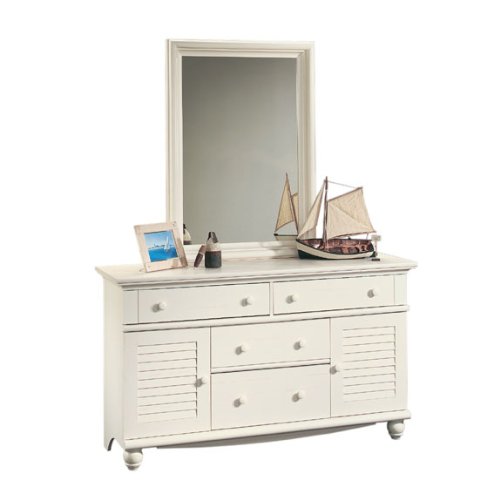 Antique White Dresser / Chest of Drawers w/ BONUS Mirror Antique White Dresser / Chest of Drawers w/ BONUS Mirror