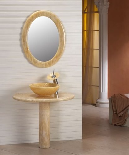 Stone Vanity DLVNF-V1 Honey Onyx